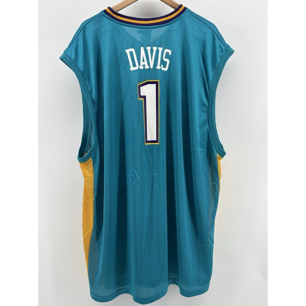 New Orleans Hornets Reebok Jersey Mens Blue Team Apparel Baron Davis 3XL STAIN